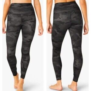 Beyond Yoga Camo High Waisted Athletic Leggings Grey Small